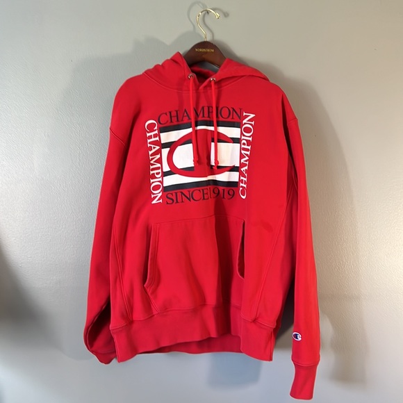 Red Champion Hoodie - Picture 2 of 3